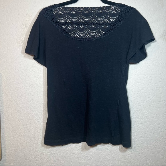 LEI Black Short-Sleeved Tee/M - Picture 2 of 2